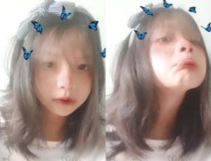 Em học sinh vạch vú cho bạn xem